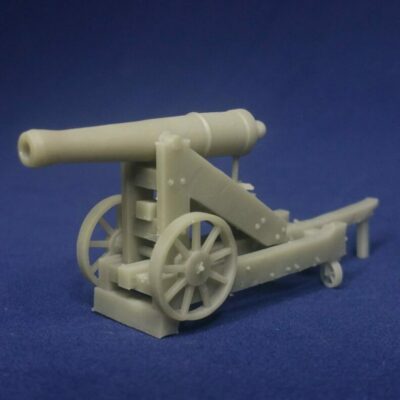 24 pounder siege cannon on barbette