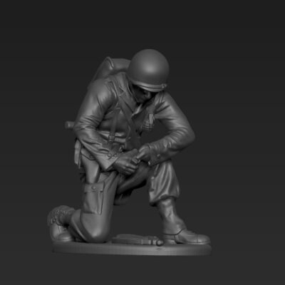 American soldier with grenade AS