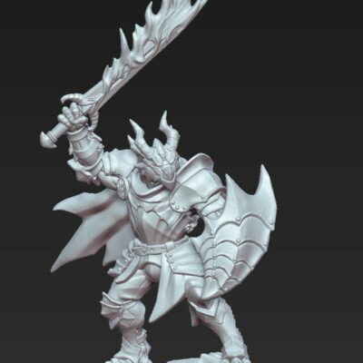 Dragonguard with flaming sword and Dragonguard Shield AG