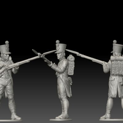 French Fusilier prepared. 1809/12 campaigns, full dress uniform