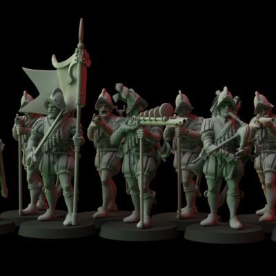 Arcabucero soldier set 10 figures