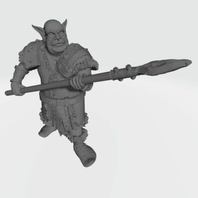 Grasslands Tribe Goblin with two handed spear RF