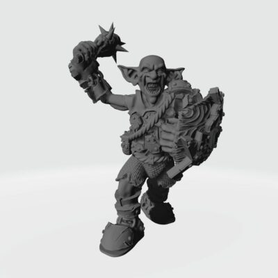 Goblin with club and shield RF